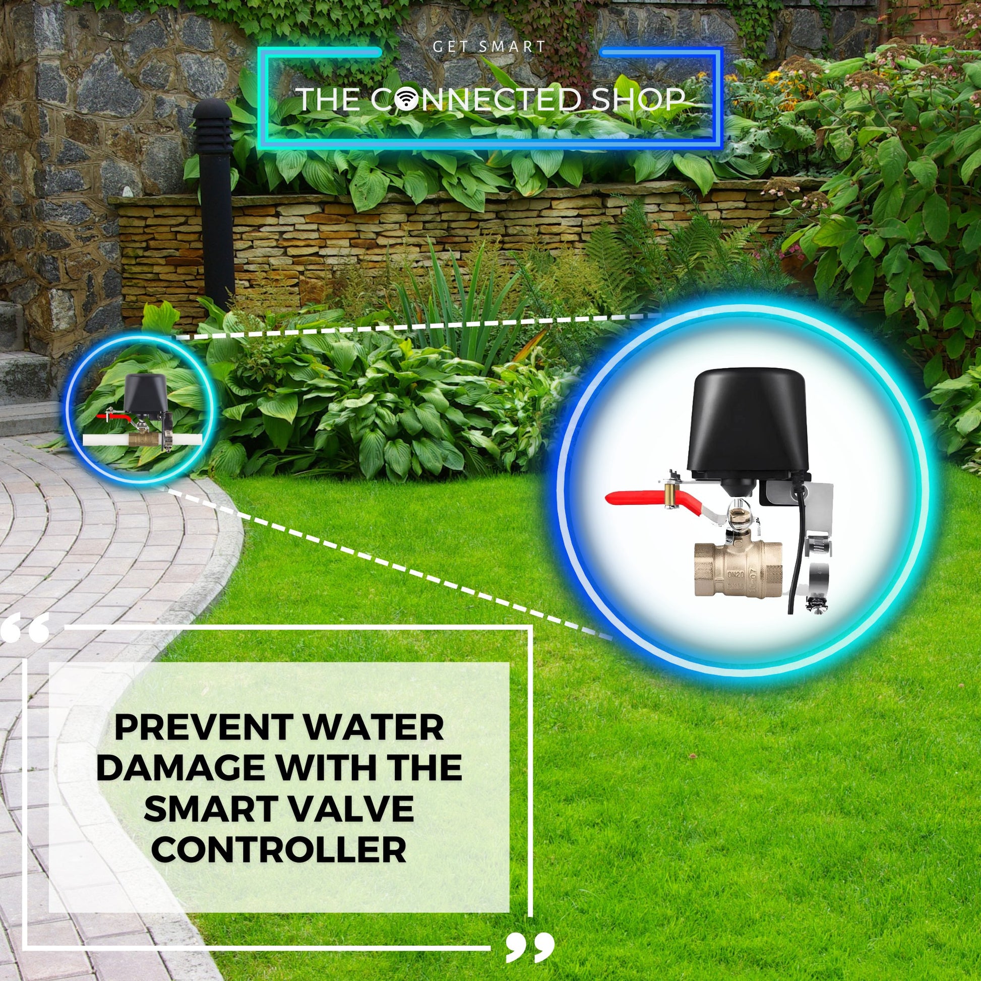 Smart Valve Controller - Black - 1/2 inches -