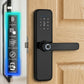 smart door lock black