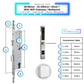 Smart Door Lock Sleek Silver 2885 330mm multipoint wifi gateway