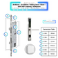 Smart Door Lock Sleek Silver 2885 330mm sliding door multipoint wifi gateway