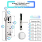 Smart Door Lock Sleek Silver 3585 240mm wifi gateway