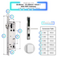 Smart Door Lock Sleek Silver 3585 330mm wifi gateway