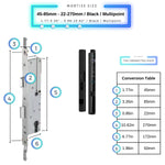 Auto Lock Smart Door Lock - Black - 45-85mm (22x270mm) Multipoint -