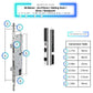Auto Lock Smart Door Lock - Black - 45-85mm (22x270mm) Sliding Door Multipoint -