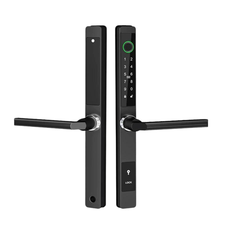 Sliding Door Smart Door Lock - No mortise - Black - No WiFi Gateway