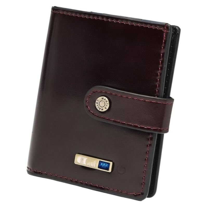 Smart Bluetooth Wallet Strap - Red Wine - -