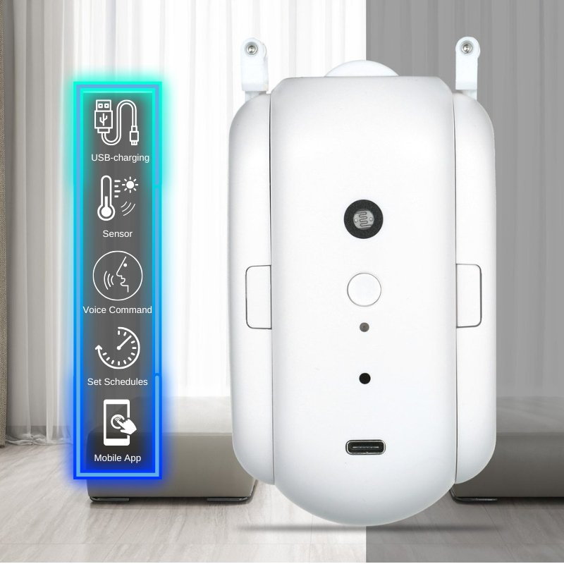 Smart Curtain Robot - White - 2 Pieces -