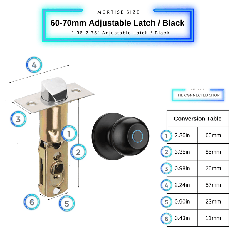 Smart Door Knob size