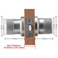 Smart Door Knob Lock - Black - No WiFi Gateway -