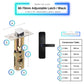 Smart Door Lock - 60-70mm Adjustable - Black -