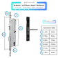 Smart Door Lock Sleek - Black - 28-85mm (22x270mm) Multipoint