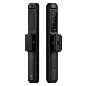 smart door lock slim black knob