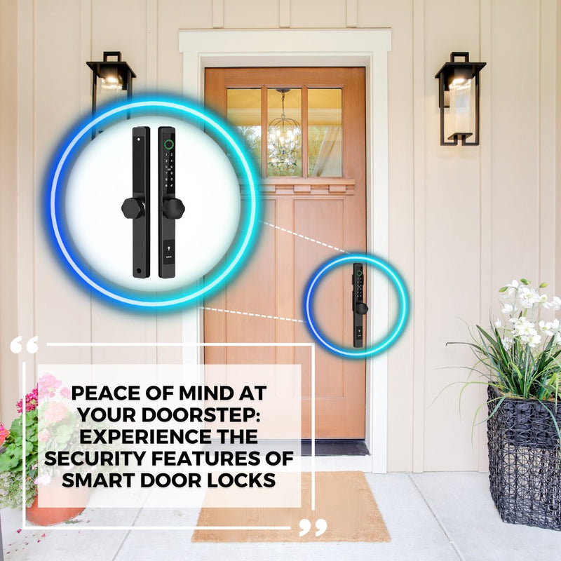 Smart Door Lock Thin - No mortise - Silver - No WiFi Gateway