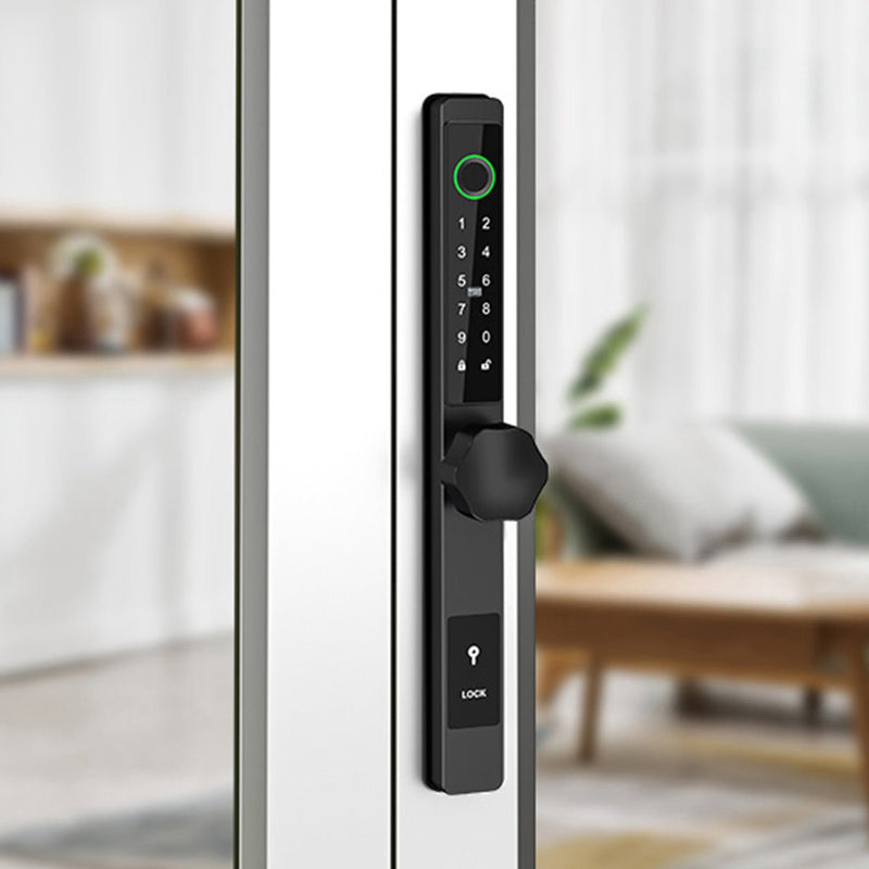 Smart Door Lock Thin - No mortise - Silver - No WiFi Gateway