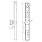 Smart Door Lock Thin - No mortise - Silver - No WiFi Gateway
