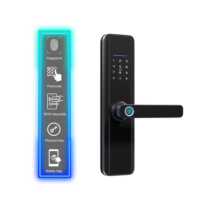 Smart Door Lock XL - No mortise - Black -