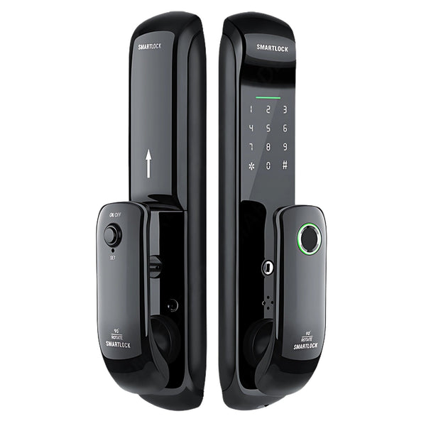 Smart Pad Door Lock XL - Black - 50-50mm (22x147mm) -