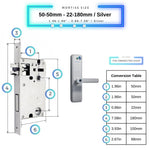 Universal Smart Door Lock Camera - 50-50mm (22x180mm) - Silver -